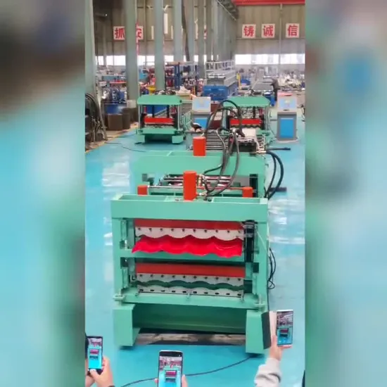 Ibr Roofing Sheet Iron Steel Corrugated Roof Sheeting Metal Double Layer Tile Panel Roll Forming Machine